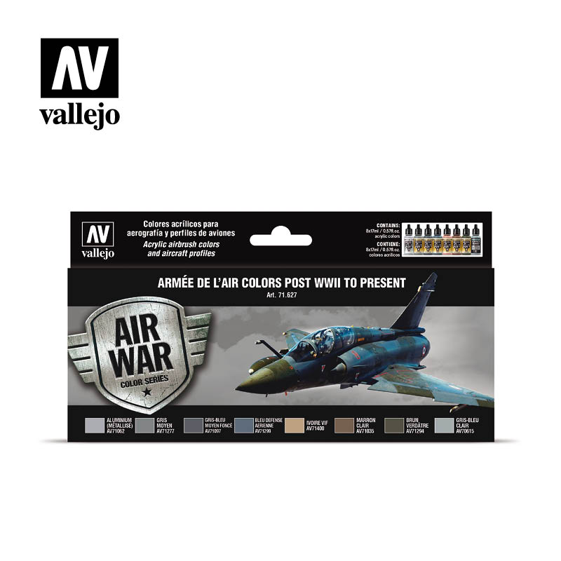 Набор Model Air 'ARMEE DE L'AIR COLORS POST WWII TO PRESENT' (8цв.) - 71627