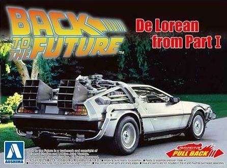 1:43 Сборная модель BACK TO THE FUTURE 1/43 Pullback DELOREAN from PART I - 05475