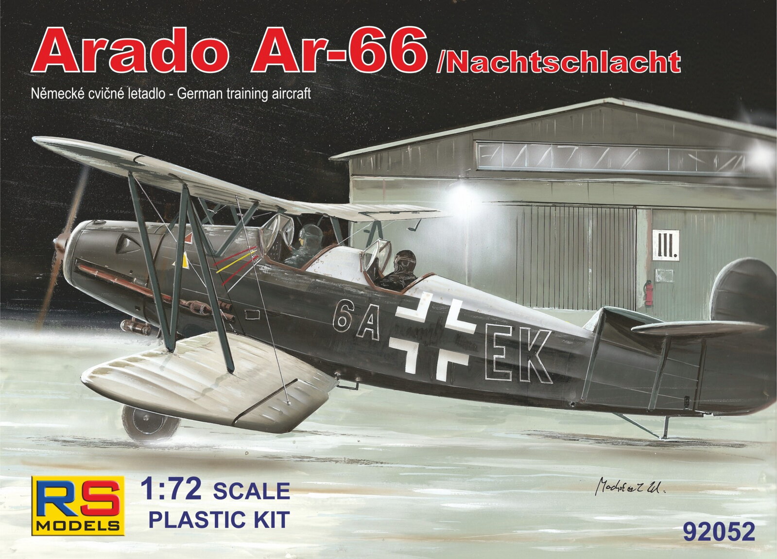 1:72 Сборная модель Arado Ar-66 Nachtschlacht - 92052