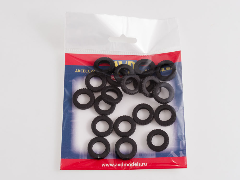 1:43 Покрышки на Горький 53А/3307/ПАЗ-3205 (К-84 8.25R20), (комплект: 20 шт.) - AVD343000820