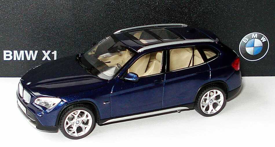 1:43 (Б/У) BMW X1 E84 (2009), deep sea blue met - 80422156806-X2