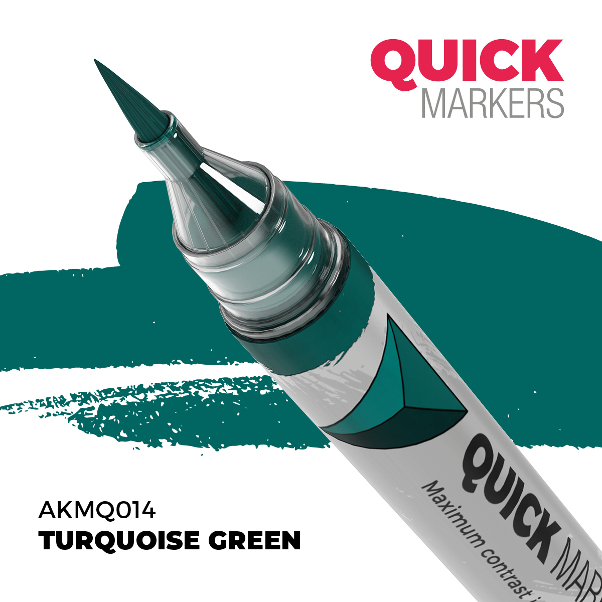 Маркер QUICK MARKER - Бирюзово-зелёный / Turquoise Green - AKMQ014