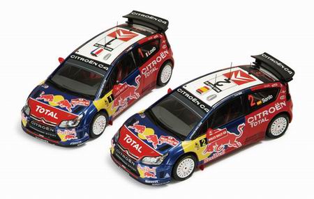 1:43 Набор: CITROEN C4 WRC N1 «Red Bull» (S.Loeb) / Citroen C4 WRC N2 (D.Sordo) Wales GB Rally 2008 - RAM350