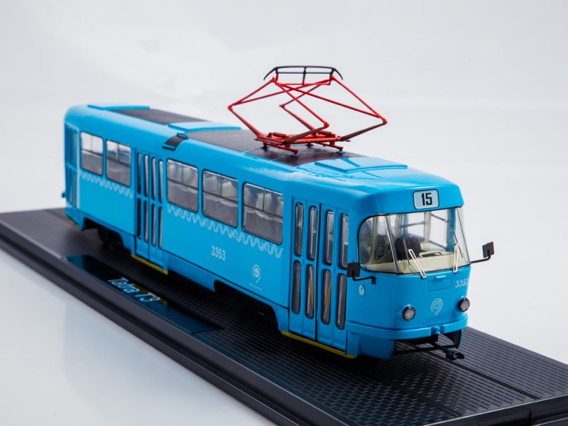 1:43 Трамвай TATRA-T3SU, синий - SSM4071