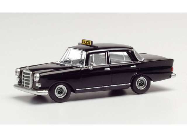 1:87 MERCEDES-BENZ 200 Heckflosse *Taxi*, black - 095686