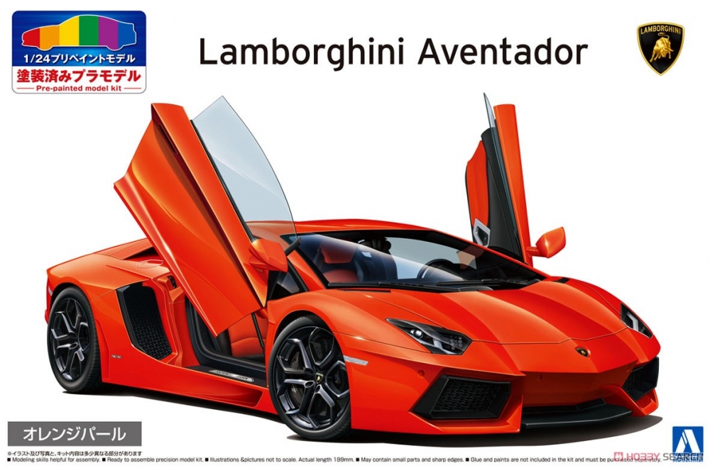 1:24 Сборная модель Lamborghini Aventador Orange pearl '11 - 06201