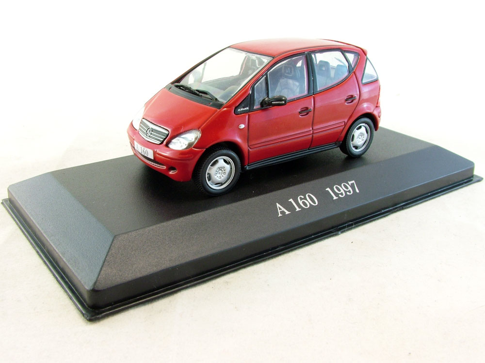 1:43 MERCEDES-BENZ A 160 (1997), Mercedes-Benz Offizielle Modell-Sammlung 54, красный - MB054