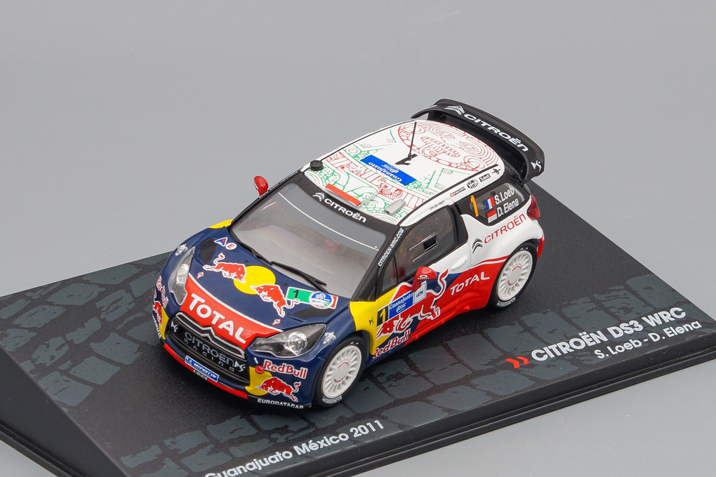1:43 CITROEN DS3 WRC S.Loeb D.Elena Rally Guanajuato México 2011 - AR40