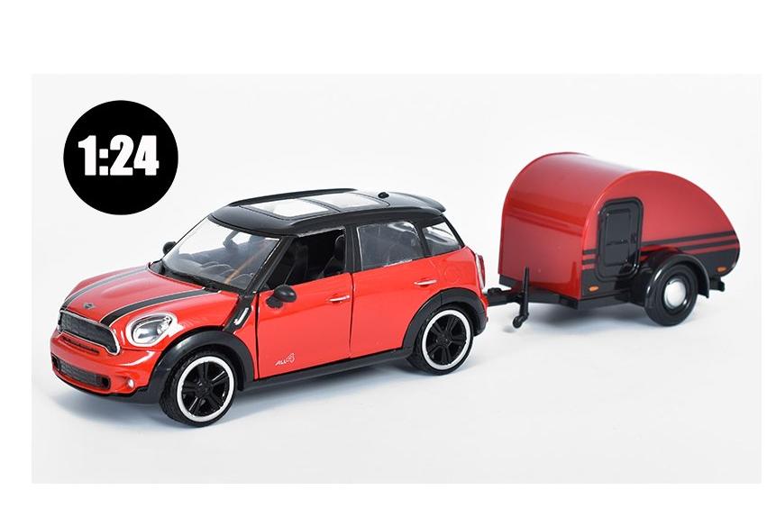 1:24 MINI Cooper S All4 Countryman  with trailer (2011), red/black - 79761