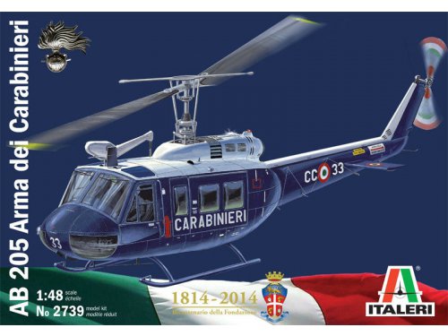 1:48 Сборная модель Самолет AB 205 CARABINIERI - 2739