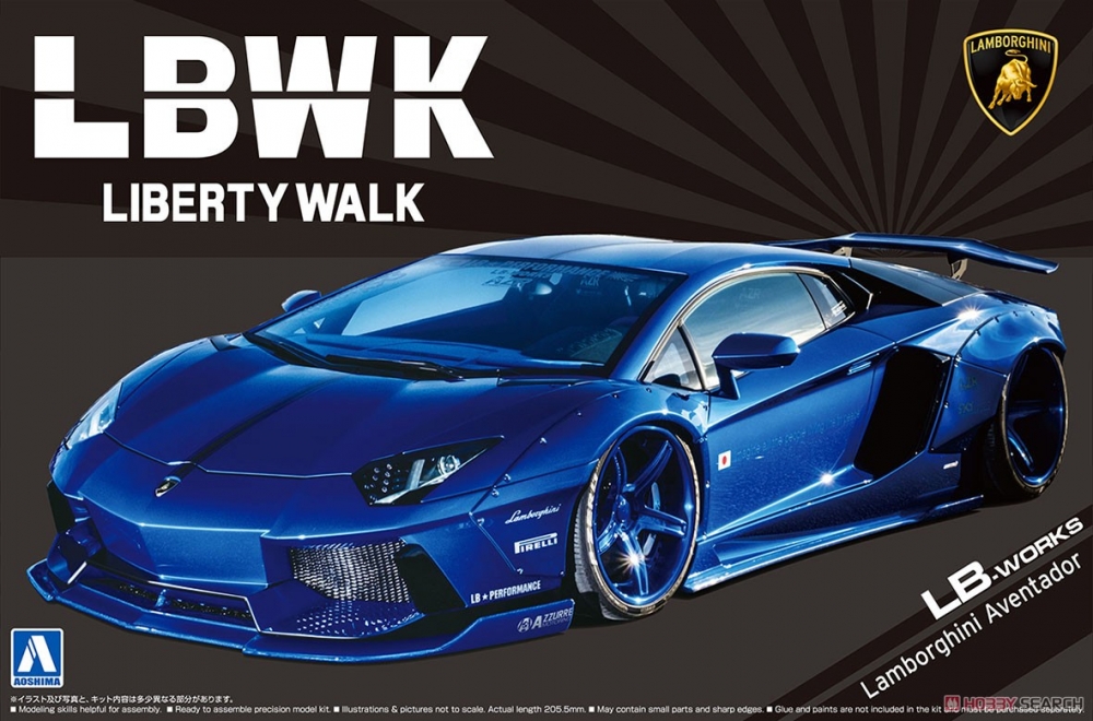 1:24 Сборная модель LAMBORGHINI Aventador LB-Works Ver.2 - 05991