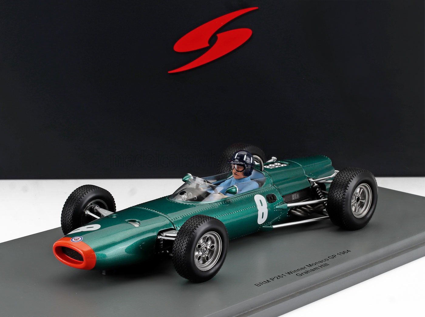 1:18 BRM P261 #8 Winner Monaco GP Formula 1 Graham Hill (1964) - 18S713