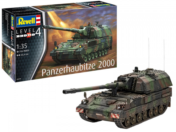 1:35 Сборная модель Немецкая САУ Panzerhaubitze 2000 - 03279