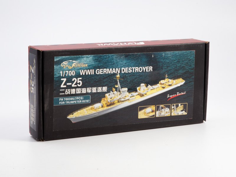 1:700 Сборная модель WWII German Destroyer Z-25 (for trumpeter 05787) - FH700305