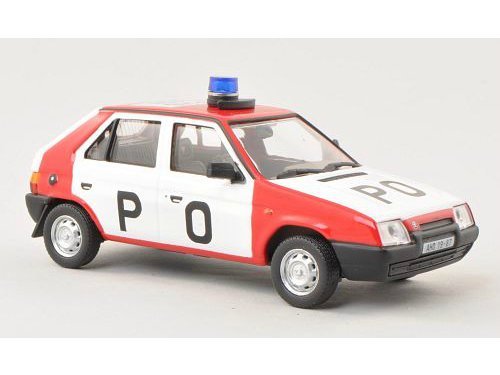 1:43 SKODA Favorit Fire PO (1987), red / white - 708XL
