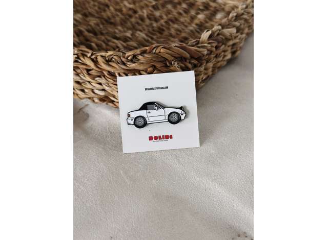 1:0 Значок Pin 1992 Mazda MX-5, white - ENPN034