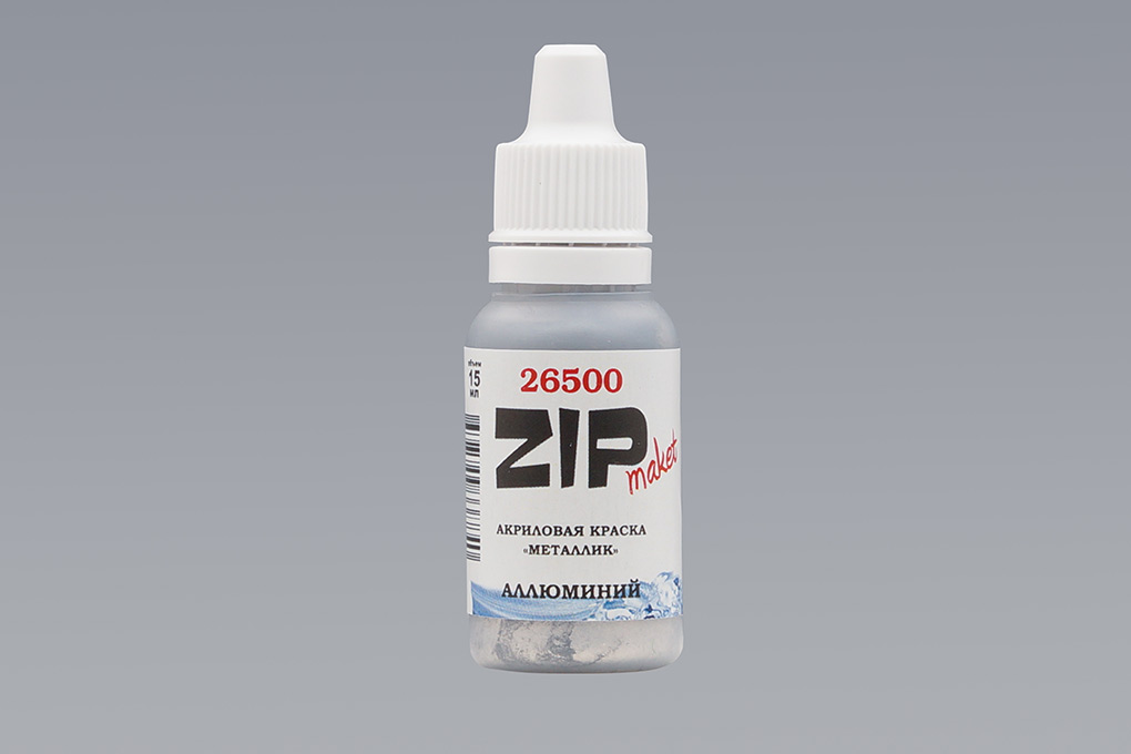Акриловая краска с эффектом металлик Алюминий - 26500