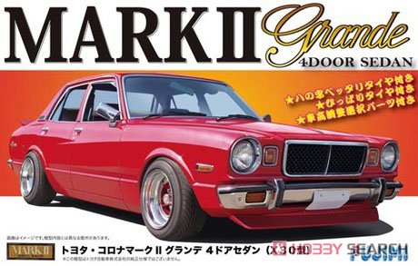1:24 Сборная модель TOYOTA Corona Mark II Grand 4 Door Sedan(X30) - 03873