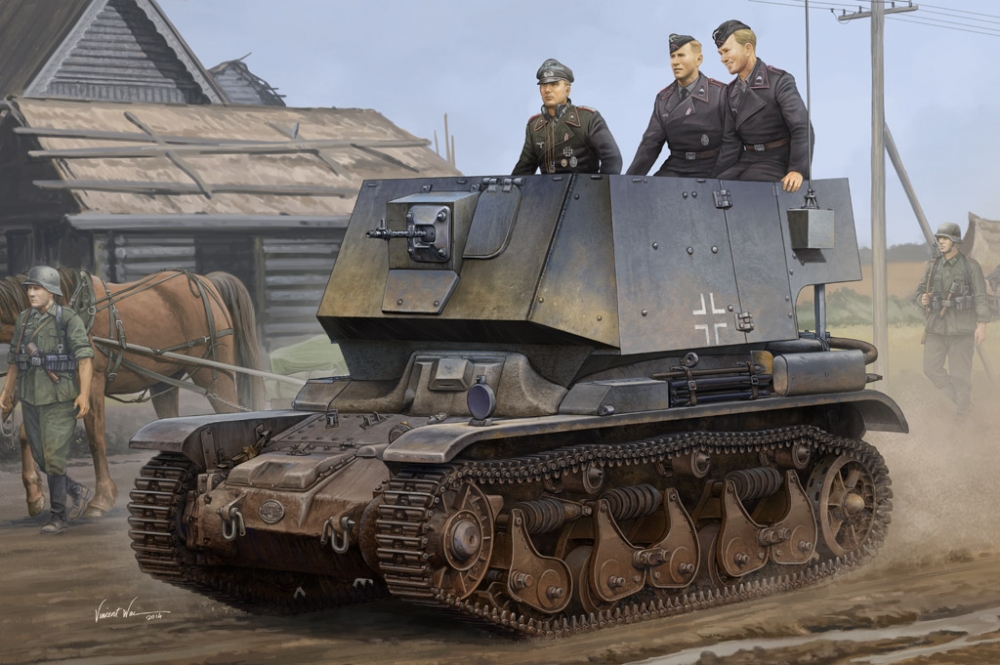 1:35 Сборная модель Танк Befehlsfahrzeug auf Fgst. Pz.Kpfw.35 R 731(f) - 83809
