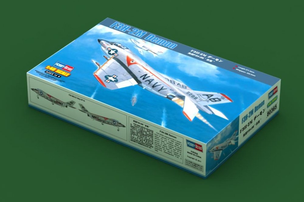 1:48 Сборная модель Американский палубный истребитель F3H-2M Demon (MF-3B) - 80365