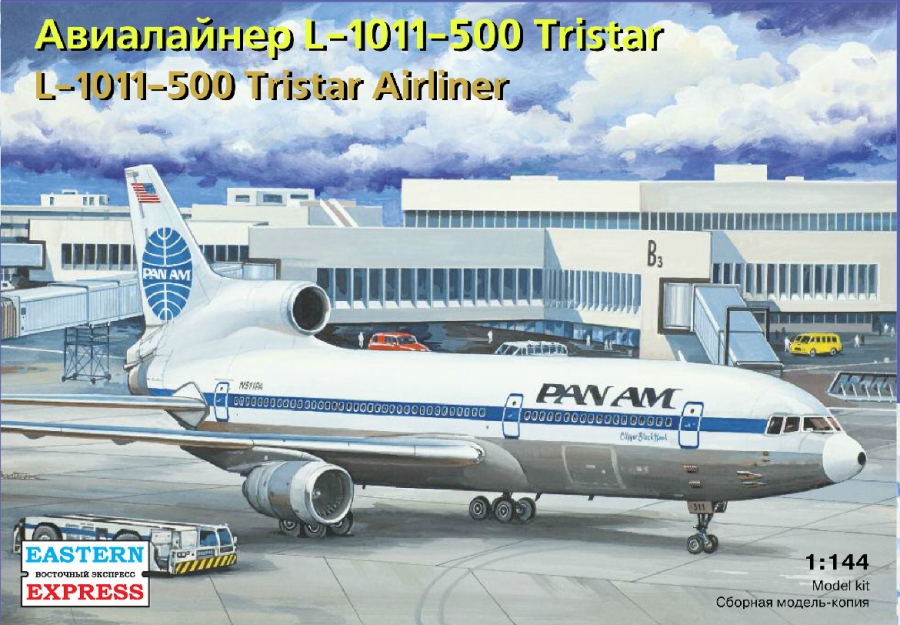 1:144 Сборная модель Авиалайнер L-1011-500 Tristar PANAM - 144114