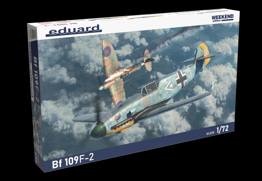 1:72 Сборная модель немецкий истребитель Bf 109F-2 - 7474