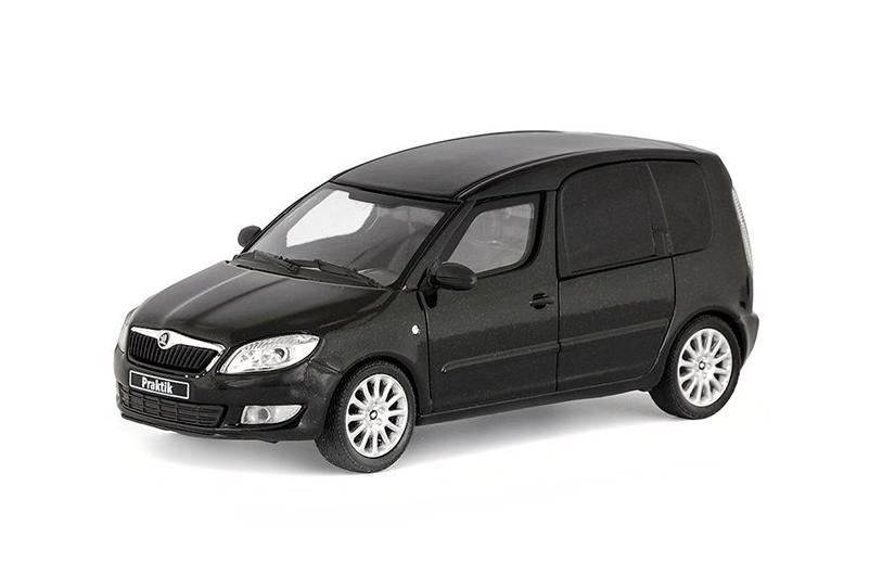 1:43 SKODA Roomster FL Praktik (2010), Černá Magic Metalíza - 006DZ
