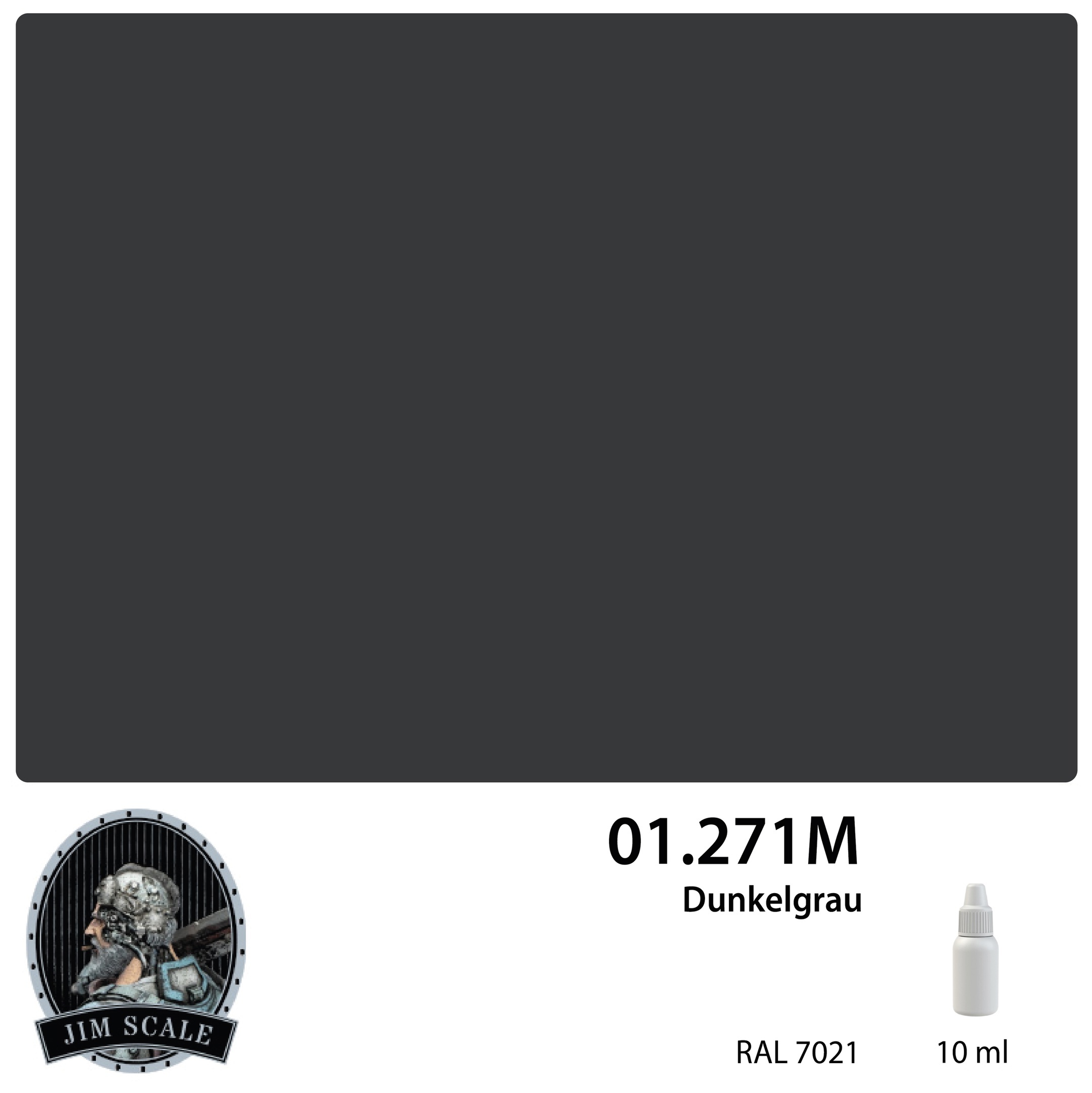 Краска акриловая Dunkelgrau, 10 мл - 01.271M