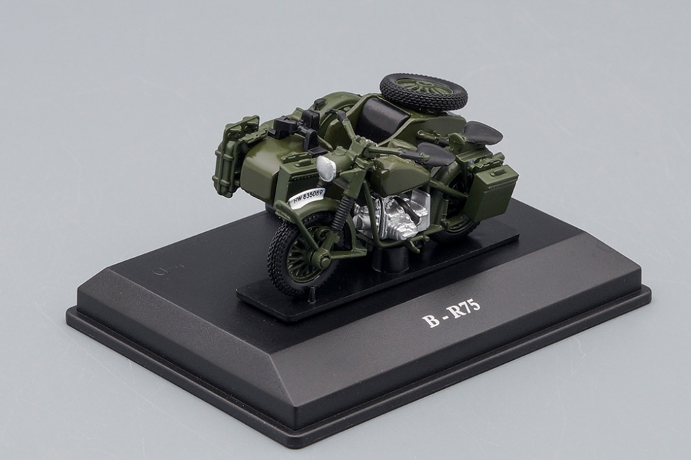 1:43 BMW R75 motorcycle with sidecar, dark green - 4-92043