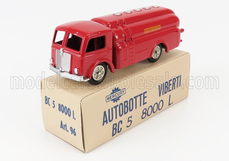 1:48 VIBERTI Autobotte Bc5 8000l Petrolcaltex Tanker Truck (1940), Red - MERATCOLL048