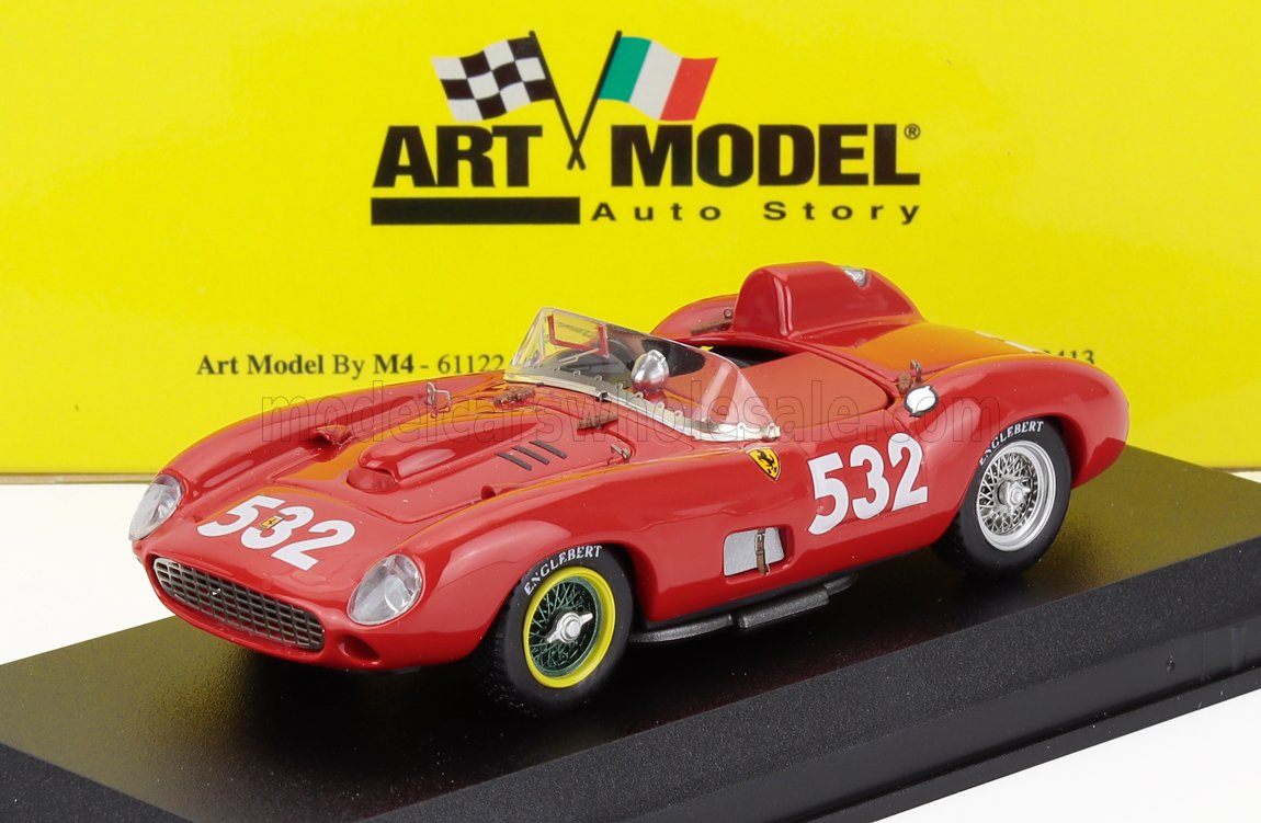 1:43 FERRARI 315s S/n.0652 №532 2nd Mille Miglia (1957) Wolfang Von Trips, Red - ART194/2
