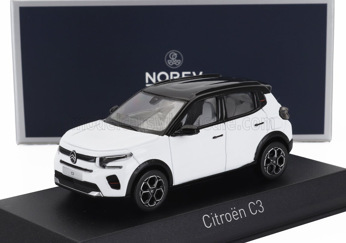 1:43 CITROEN C3 (2024), Polar White Black - 155311