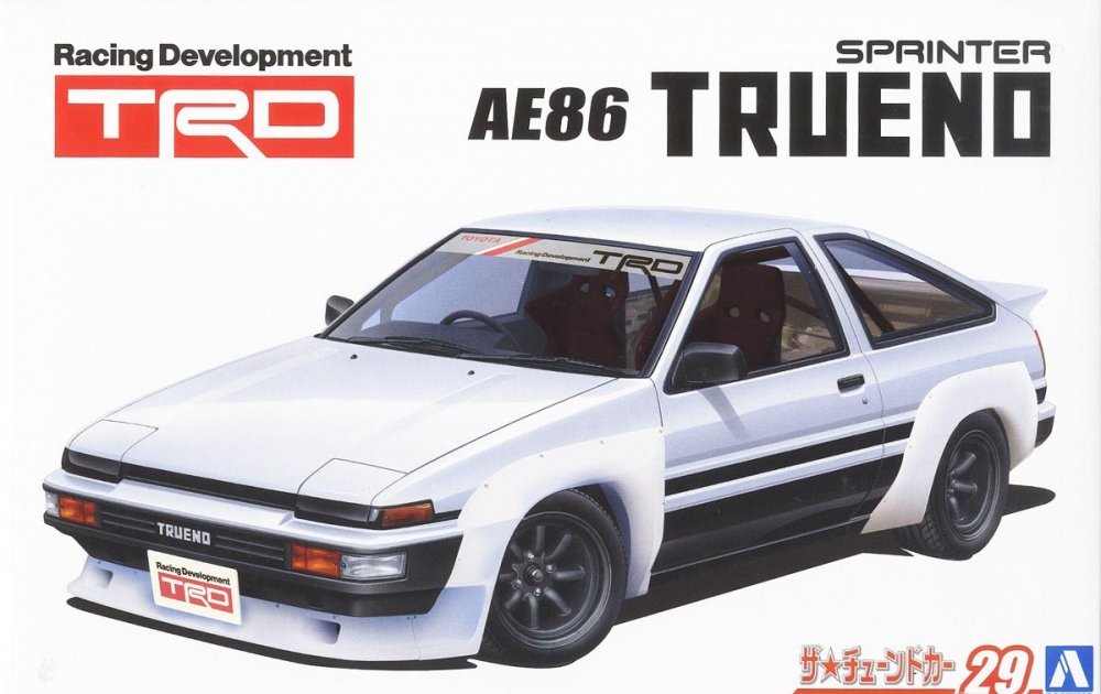 1:24 Сборная модель Toyota Trueno 85 AE86 TRD - 05896