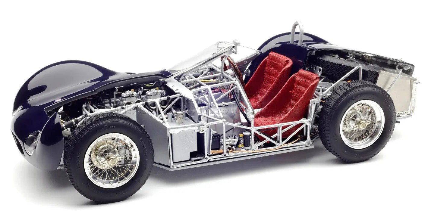 1:18 MASERATI Tipo 60/61 Spider Birdcage Cgs25 Cut-off (1960) - Con Vetrina - With Showcase, Blue - M-290