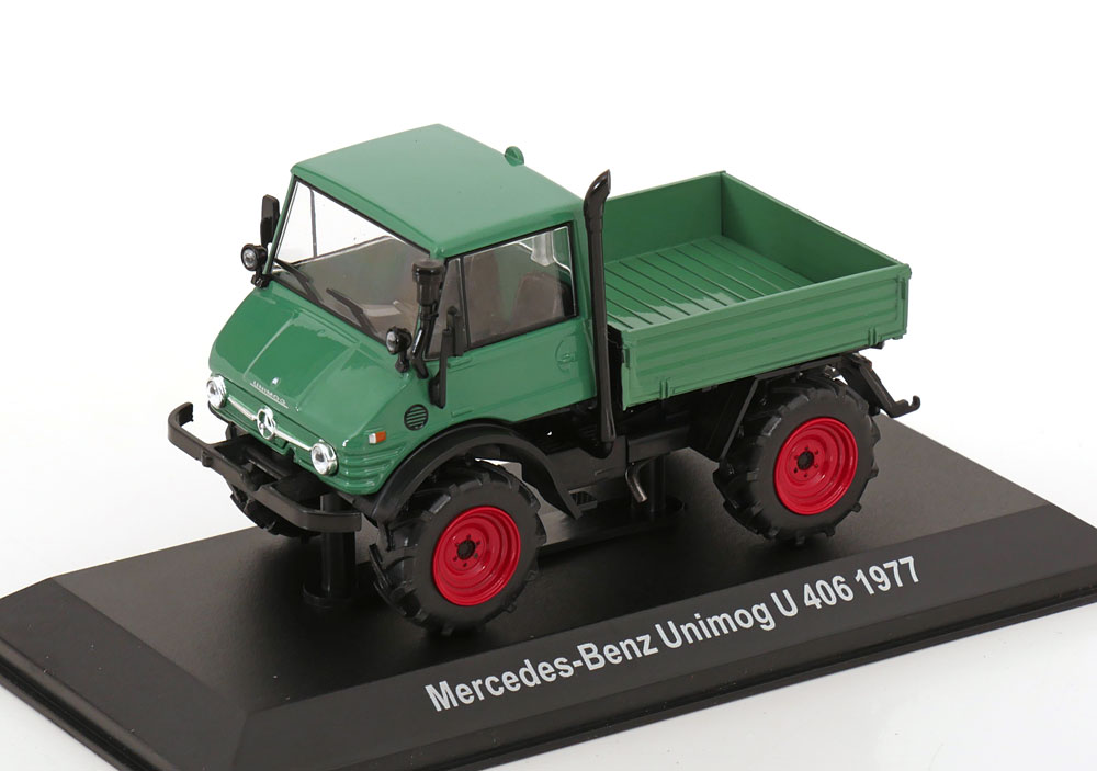 1:43 MERCEDES-BENZ Unimog U 406 (1977), green red black - 105148
