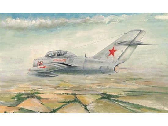 1:48 Сборная модель Советский учебно-тренировочный самолет МиГ-15УТИ (Midget) - 02805