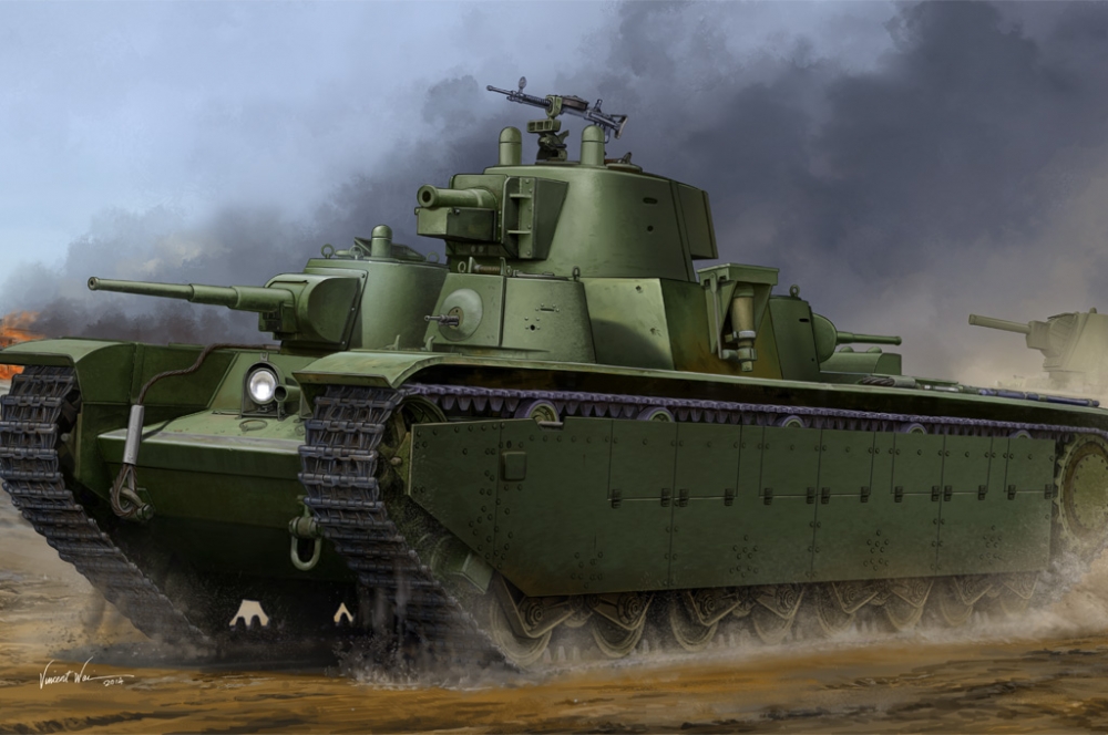 1:35 Сборная модель Танк Soviet T-35 Heavy Tank - Late - 83844
