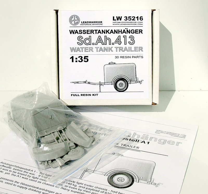 1:35 Сборная модель Sd.Ah.413 Wassertankanhanger auf Anhangerfahrgestell A1 - 35216