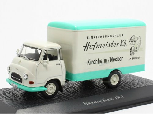 1:43 HANOMAG Kurier (1960), white / turquois - 7421109