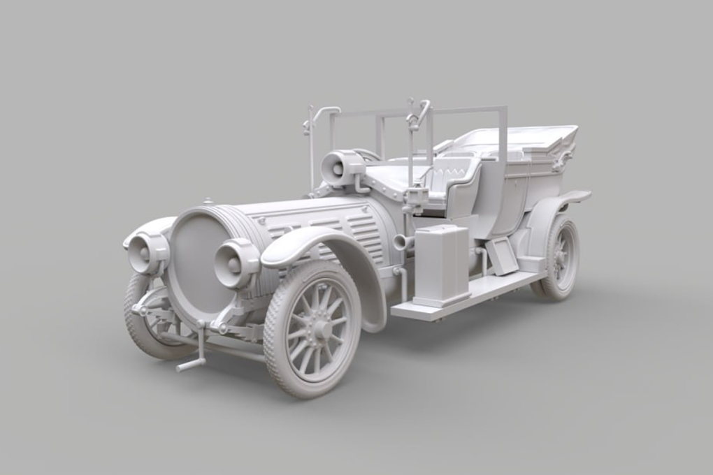 1:43 Delaunay-Belleville 70 Rothschild, Ландоле 1908 (сложенный тент) - K038-1