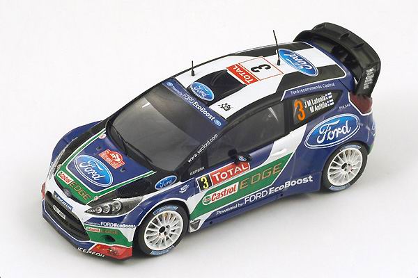 1:43 FORD Fiesta RS WRC 3 Monte Carlo 2012 J. M. Latvala – M. Anttila, blue - S3311