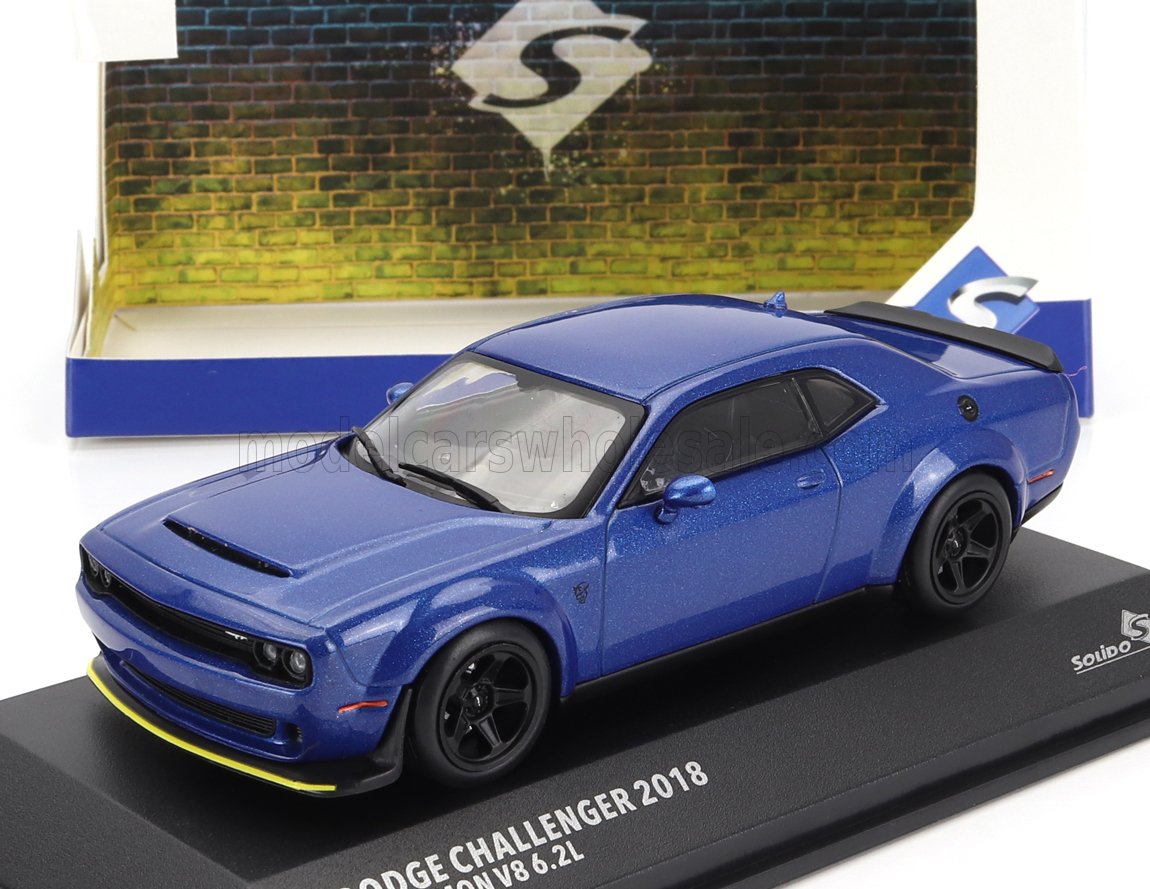 1:43 DODGE Challenger Srt Coupe (2018), blue - S4310305