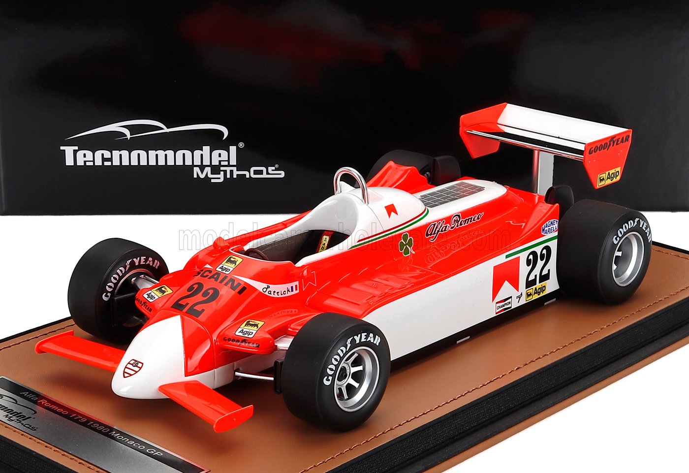 1:18 ALFA ROMEO F1 179 №22 Monaco Gp Patrick Depailler (1980), White Red - TM18-365C