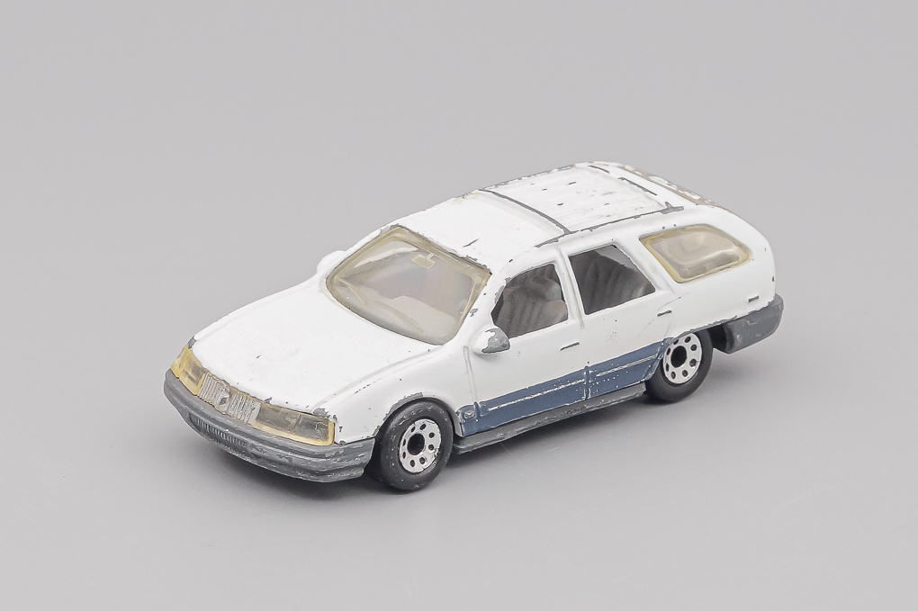 1:63 MERCURY Sable Wagon, White with dark gray lower body - 055-X1