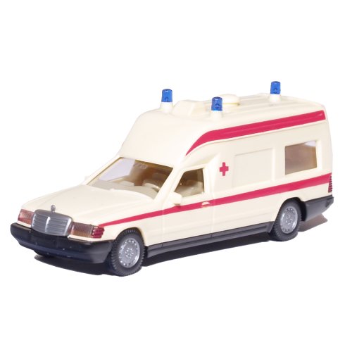 1:87 MERCEDES-BENZ 250 D (W124) Binz A 2001 KTW, lightivory / red - 07018-X1