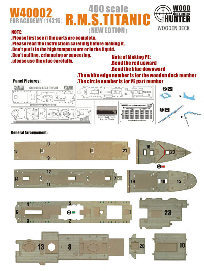 1:400 R.M.S TITANIC - W40002