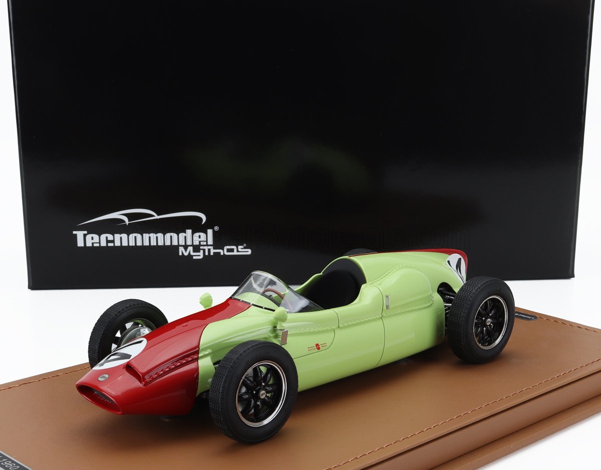 1:18 COOPER F1 T51 №14 British Gp (1960) Olivier Gendebien, Light Green Red - TM18-298E