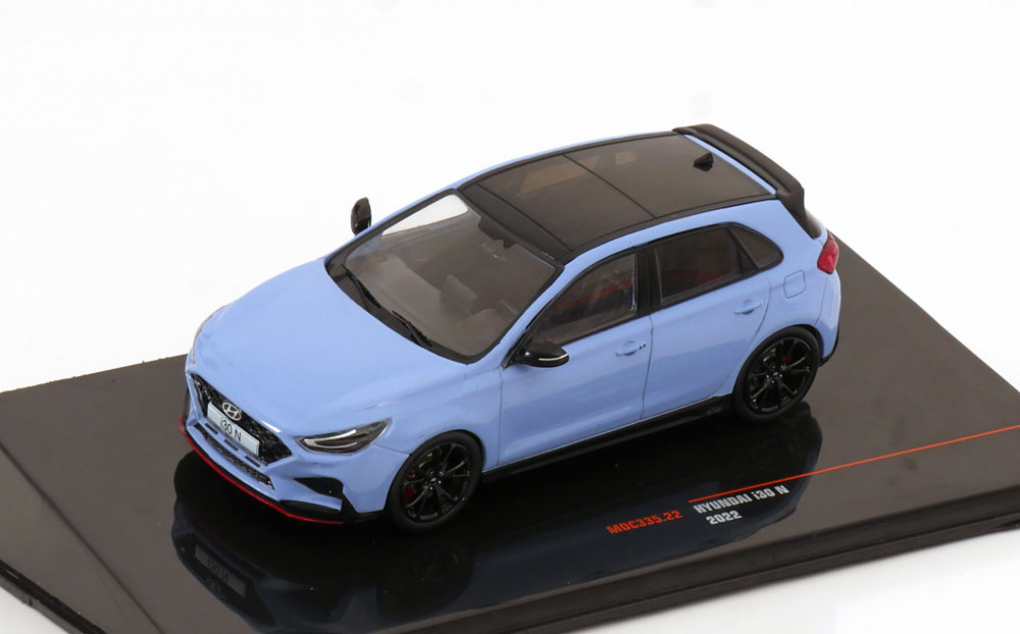 1:43 (Б/У) HYUNDAI i30 N (2022), light blue - MOC335-X1