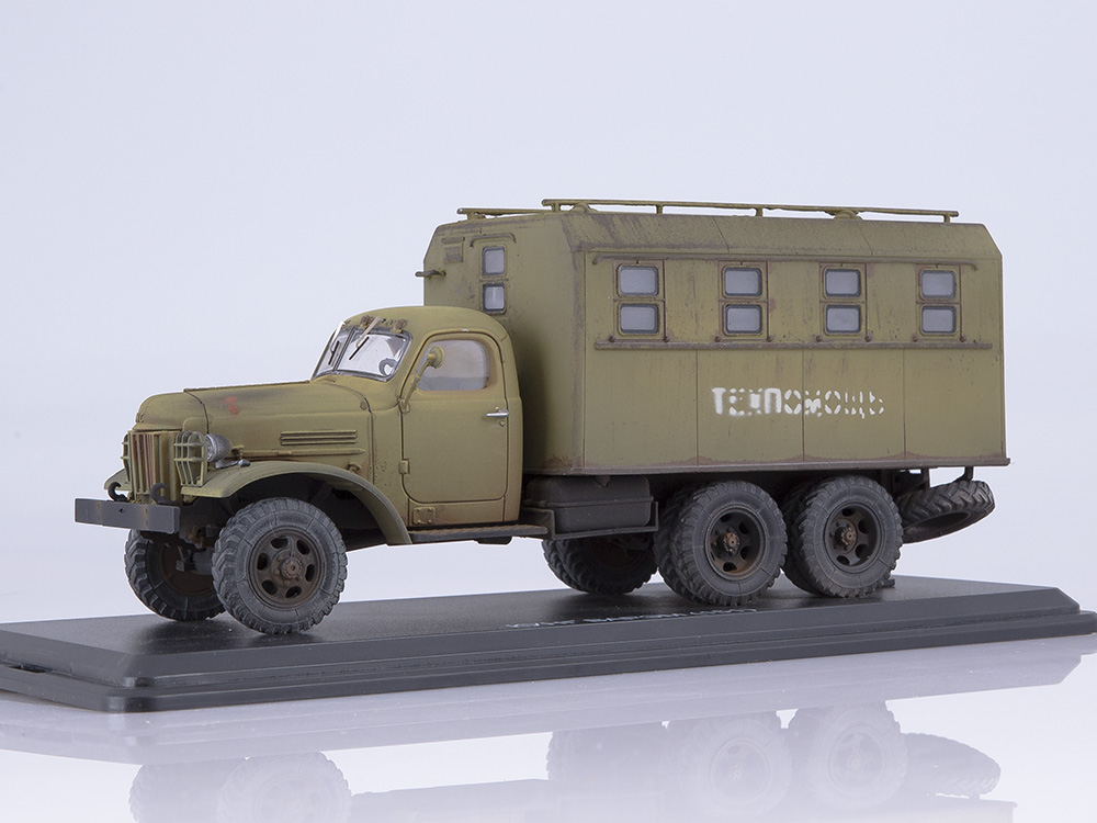 1:43 Кунг ВАРЭМ Техпомощь (151), со следами эксплуатации - 0016MP