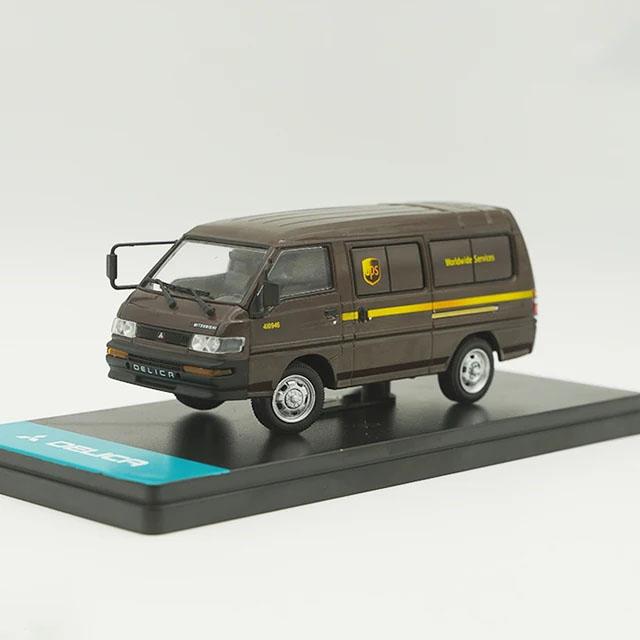 1:43 MITSUBISHI Delica Cargo 'UPS' (1986), brown - TITMC020